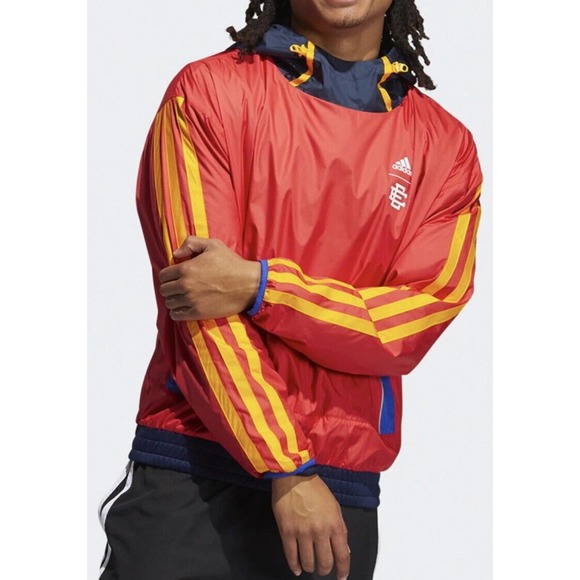 Adidas Eric Emanuel McDonalds Hoodie Windbreaker Jacket H16556 MENS XL NEW - Picture 1 of 12